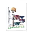 thumbnail image 1 of Designart 'Colorful Russian Rugs On Drying Line' Global Framed Canvas Wall Art Print, 1 of 5