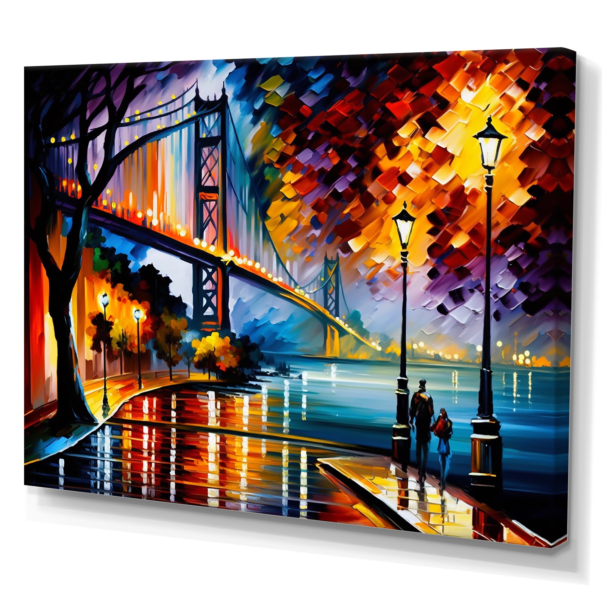 Designart Colorful San Francisco I Canvas Wall Art