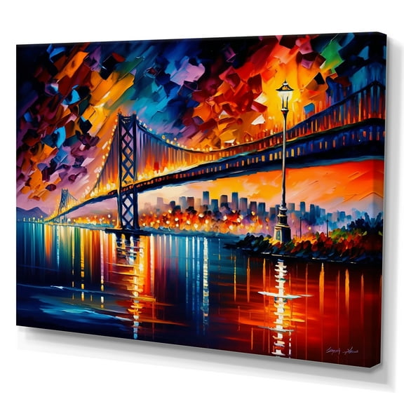 Designart Colorful San Francisco III Canvas Wall Art