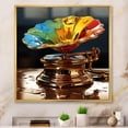 thumbnail image 1 of Designart "Colorful Serenade of the Phonograph" Fashion Framed Wall Art - Modern Orange Phonographs Living Room Framed Canvas Art, 1 of 6