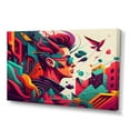 thumbnail image 1 of Designart Colorful Side Profile Of Rocker Canvas Wall Art, 1 of 5