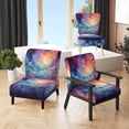 thumbnail image 1 of Designart "Colorful Sky Celestial Dreams composition" Multi-Color Sky Upholstered Accent Chair - Traditional Arm Chair For Living Room, 1 of 1