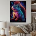 thumbnail image 1 of Designart "Colorful Squirrel" Animals Squirrel Canvas Print, 1 of 5