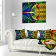 thumbnail image 1 of Designart Colorful Stained Glass Texture - Abstract Throw Pillow - 16x16, 1 of 1