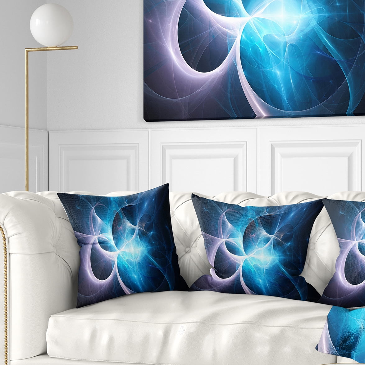 Designart Colorful Star Nebula. Distant magnificent galaxy - Graphic Throw Pillow - 18x18