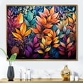 thumbnail image 1 of Designart "Colorful Vibrant Foliage" Abstract Botanicals Floater Framed Wall Decor, 1 of 7
