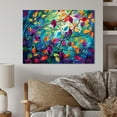 thumbnail image 1 of Designart "Colorful Vibrant Vines I" Abstract Botanicals Metal Wall Art Prints, 1 of 1