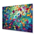 thumbnail image 1 of Designart "Colorful Vibrant Vines I" Abstract Botanicals Metal Wall Art Prints, 1 of 1