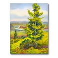 thumbnail image 1 of Designart ' Colorful Young Orange Betulas Along Bank Of Calm Bay ' Lake House Canvas Wall Art Print, 1 of 3