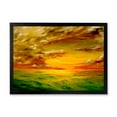 thumbnail image 1 of Designart 'Colorful and Bright Sunset At Santa Rosa California' Farmhouse Framed Art Print, 1 of 4
