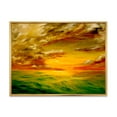 thumbnail image 1 of Designart 'Colorful and Bright Sunset At Santa Rosa California' Farmhouse Framed Canvas Wall Art Print, 1 of 5