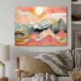 thumbnail image 1 of Designart "Colors of the Mountain III" Abstract Landscape Metal Wall Art, 1 of 1