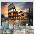 thumbnail image 1 of Designart "Colosseo Beige Italy" Architecture Canvas Wall Art, 1 of 5