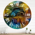thumbnail image 1 of Designart 'Colour Fusion Iv' Modern Wall Clock, 1 of 5