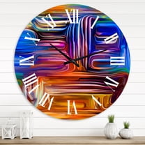 Designart 'Colour Fusion V' Modern Wall Clock