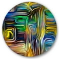 thumbnail image 1 of Designart 'Colour Spiral Fusion VI' Modern Circle Metal Wall Art 11x11 - Disc of 11, 1 of 5