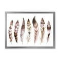 thumbnail image 1 of Designart 'Colourful Boho Art Feather Set X' Bohemian & Eclectic Framed Art Print, 1 of 4