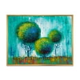 thumbnail image 1 of Designart 'Colourful Landscape Trees Impressionist II' Modern Framed Canvas Wall Art Print, 1 of 5