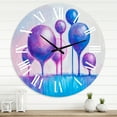 thumbnail image 1 of Designart 'Colourful Ornamental Trees I' Modern Wall Clock, 1 of 5