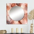 thumbnail image 1 of Designart "Compact Concepts Abstract Aquarelle III" Abstract Shapes Square Mirror For Wall Decor - Large Pink Square Mirror Printed Wall Decor - Transitional Square Living Room Mirror, 1 of 5