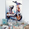 thumbnail image 1 of Designart "Compact Scooter Commute I" Scooter Canvas Print, 1 of 5