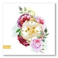 thumbnail image 1 of Designart ' Compass Among Flowers ' Traditional Canvas Wall Art Print, 1 of 4