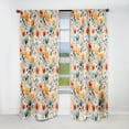 thumbnail image 1 of Designart "Composition Of Botanical Flowers In Pastel Colors III" Botanical Blackout Curtain Panels, 1 of 4