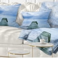 thumbnail image 1 of Designart Concrete Pier Under Cloudy Sky - Seascape Throw Pillow - 12x20, 1 of 5