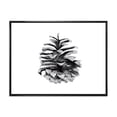 thumbnail image 1 of Designart 'Conifer Cone Black and White' Traditional Framed Canvas Wall Art Print, 1 of 5