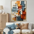 thumbnail image 1 of Designart "Constructed Horizons in Constructivism II" Abstract Floater Framed Canvas Art Print, 1 of 7
