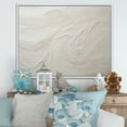 thumbnail image 1 of Designart "Contemporary Beige Beach Sand Allure I" Coastal Beach Sand Floater Framed Canvas Prints, 1 of 5
