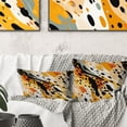 thumbnail image 1 of Designart "Contemporary Cheetah Blend III" Abstract Printed Throw Pillow, 1 of 5
