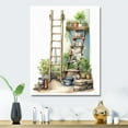 thumbnail image 1 of Designart "Contemporary Elegance Natural Bathroom Decor XXXXVIII" Plants Metal Art Living Room, 1 of 5