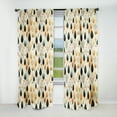 thumbnail image 1 of Designart "Contemporary Leaf Designs II" Plants Blackout Curtain Single Panel, 1 of 4