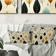 thumbnail image 1 of Designart "Contemporary Leaf Designs II" Plants Printed Throw Pillow, 1 of 5