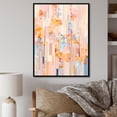 thumbnail image 1 of Designart "Contemporary Pink Cherry Blossom Lines" Cherry Floater Framed Canvas Prints, 1 of 5