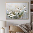 thumbnail image 1 of Designart "Contemporary Snowdrop Elegance II" Snowdrops Floater Framed Wall Art Prints, 1 of 5