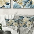 thumbnail image 1 of Designart "Contemporary Victorian Flourish: Modern Pattern III" Floral Printed Throw Pillow, 1 of 5