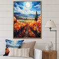 thumbnail image 1 of Designart "Contemporary Vineyard Scenery II" Landscape & Nature Floater Framed Canvas Wall Art, 1 of 7