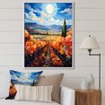 thumbnail image 1 of Designart "Contemporary Vineyard Scenery II" Landscape & Nature Floater Framed Canvas Wall Art, 1 of 7