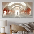 thumbnail image 1 of Designart "Contemporary White Path" Architecture Metal Art Print Set, 1 of 5