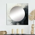 thumbnail image 1 of Designart "Contrasting euphony I" Abstract Square Mirror Wall Decor Transitional - Large Beige Square Bathroom Mirror - Square Printed Wall Mirror Art, 1 of 5