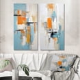 thumbnail image 1 of Designart "Conversations with Minimalism Serene Blue Abstract I" Abstract Painting Wall Art Set Of 2 - Modern Blue Wall Decor Set Of 2, 1 of 6