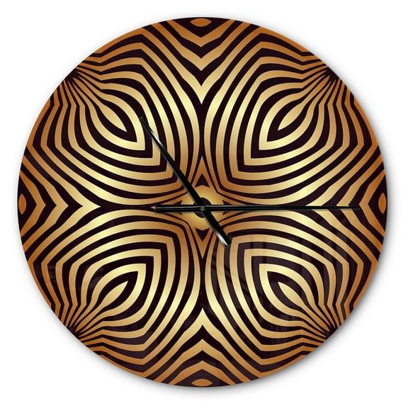 Designart 'Convex Symmetrical Ellipse ' Modern wall clock