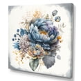 thumbnail image 1 of Designart Cool Tone Blooming Bouquet II Canvas Wall Art, 1 of 5