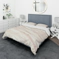 thumbnail image 1 of Designart 'Copper Dreams Geometric' Geometric Duvet Cover Set, 1 of 4
