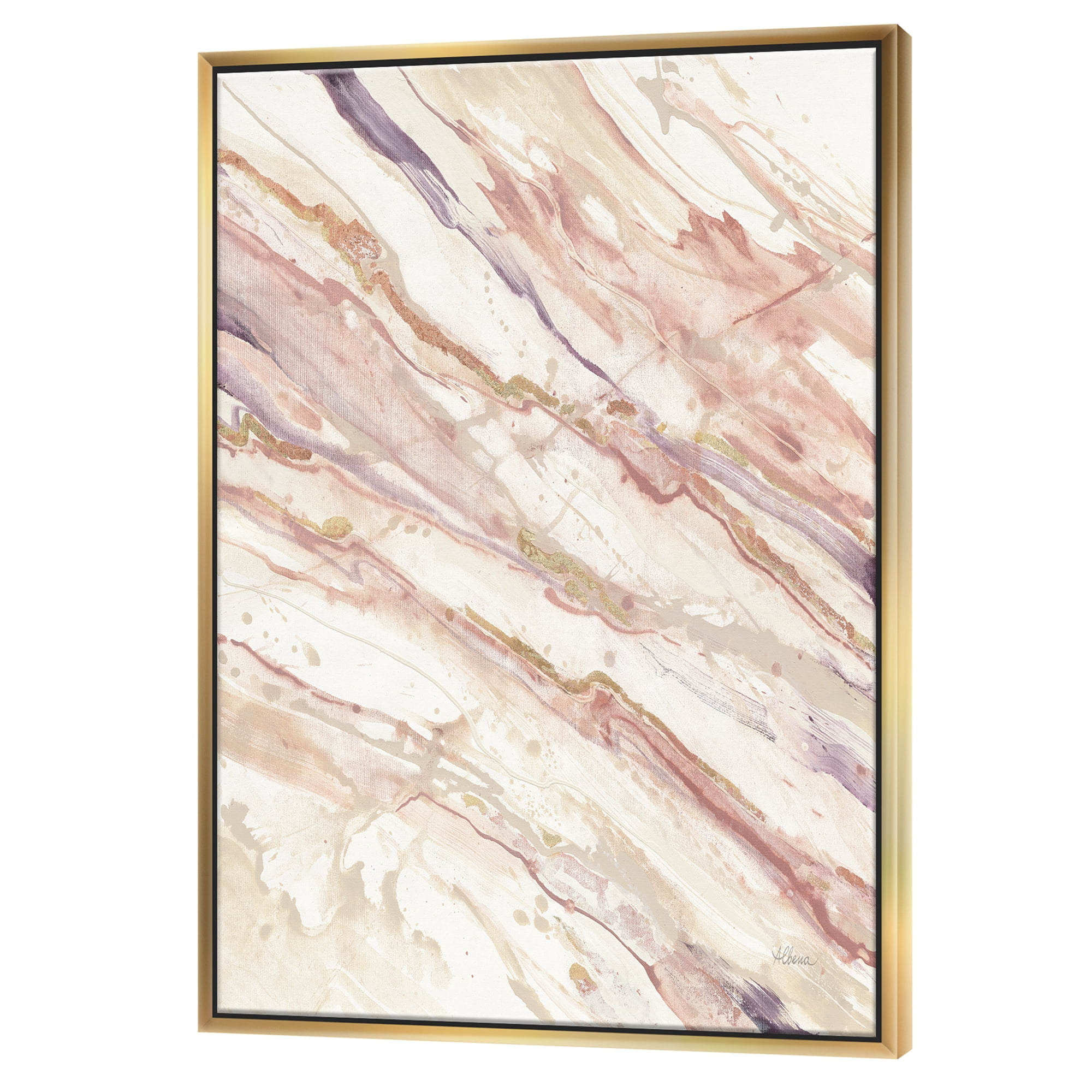 Designart ' Copper Shabby Dreams ' Shabby Chic Framed Canvas