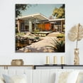 thumbnail image 1 of Designart "Coral Beige Mid Century Architectural gracefulness" Mid-century Wall Decor, 1 of 5