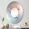 thumbnail image 1 of Designart "Coral Blend Bubbles" Soda Starburst Round Wall Mirror - Food & Beverage Oval Printed Decorative Mirror - Multiple Color Options, 1 of 5