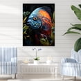 thumbnail image 1 of Designart "Coral Butterfly Fish Expedition" Animals Canvas Wall Art - Modern Blue Butterfly Fish Entryway Wall Art Print, 1 of 6